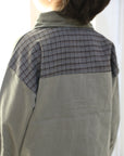 【OUTLET】체크 무늬 포켓 shirt