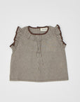 blouse p2 check ブラウン
