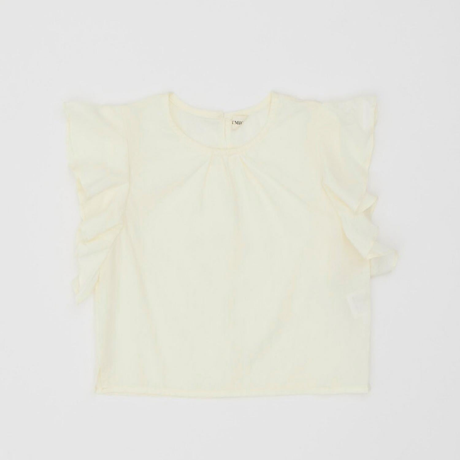 【Outlet】 Frilled sleeve tee