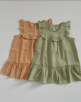 【OUTLET】フラッタースリーブワンピ