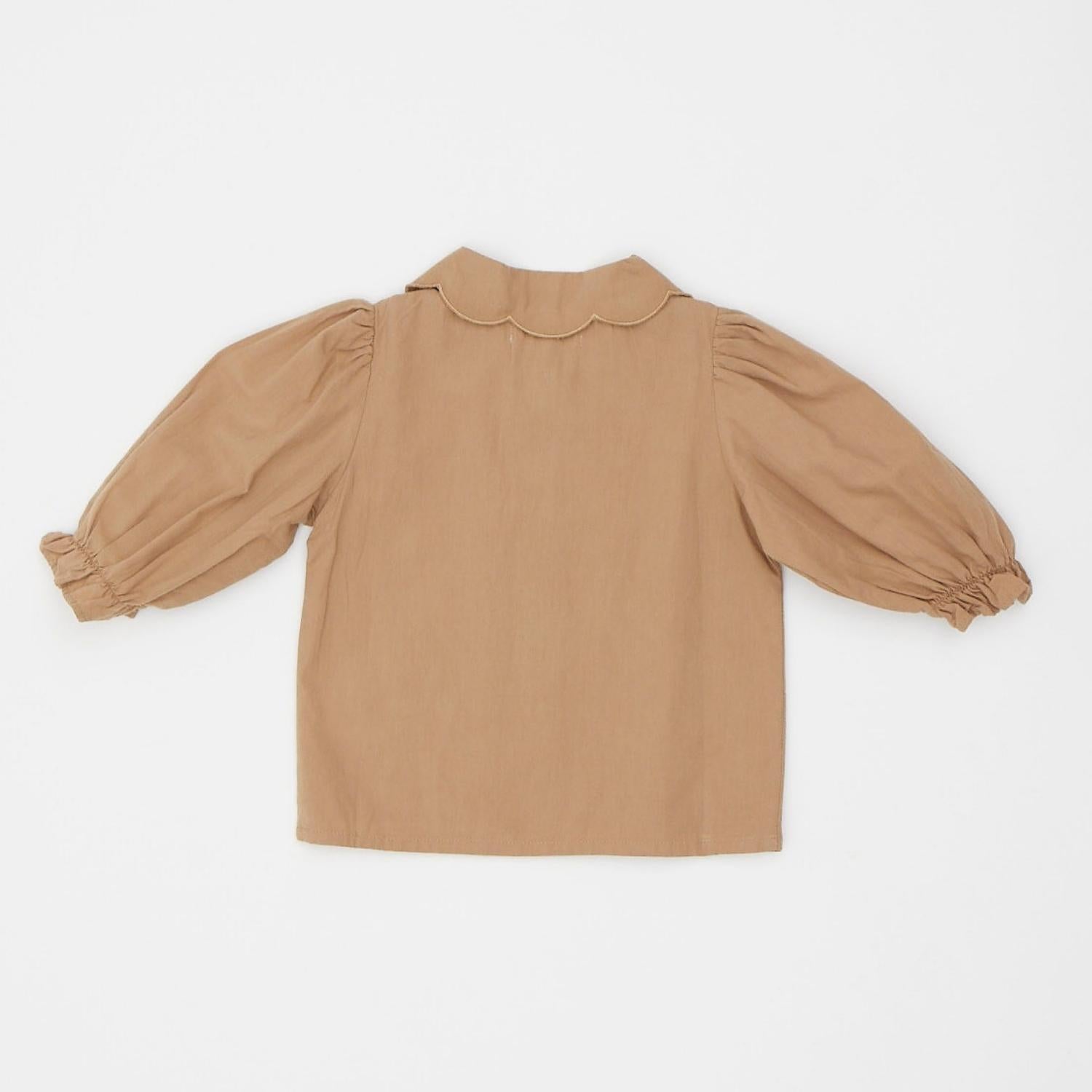 【OUTLET】クラシカルタック パフスリーブブラウス