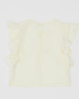 【Outlet】 Frilled sleeve tee