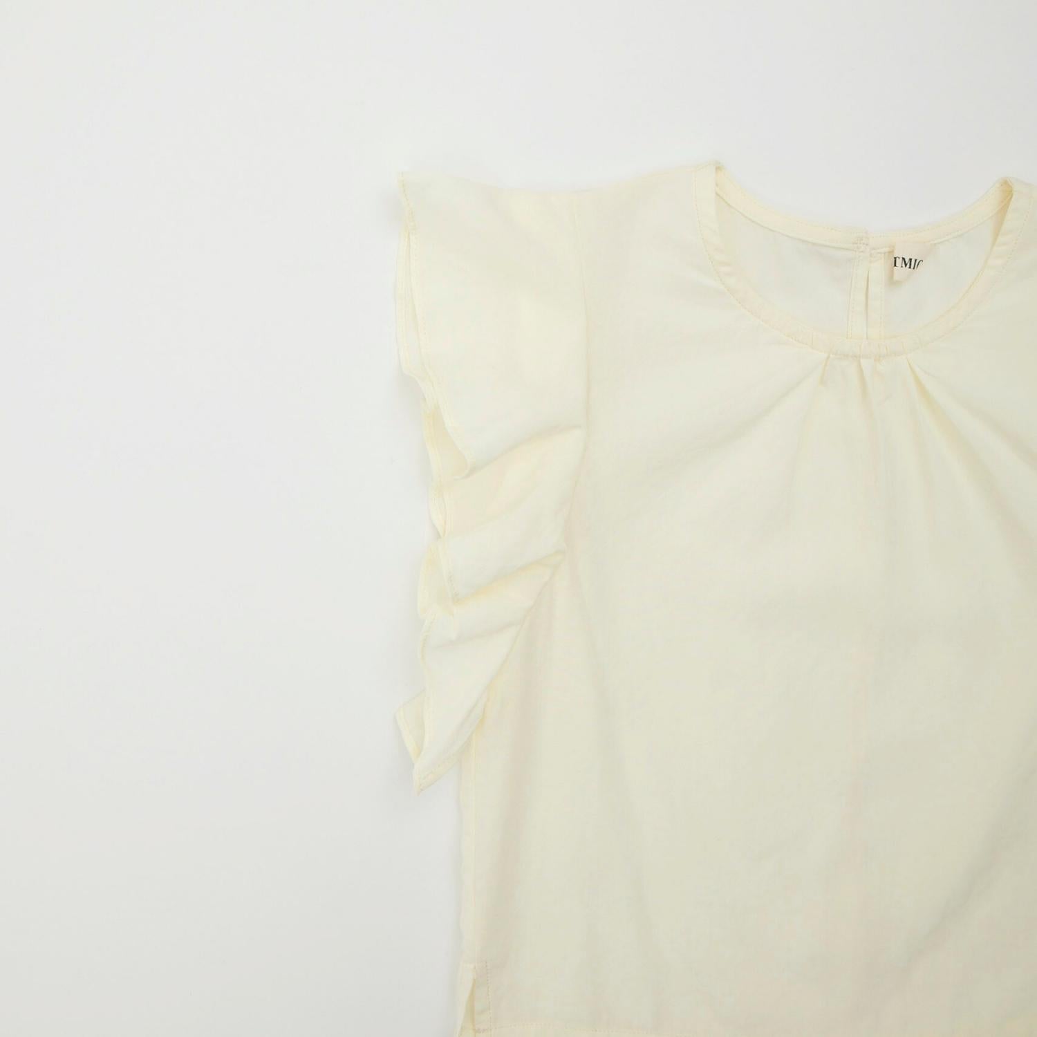 【Outlet】 Frilled sleeve tee