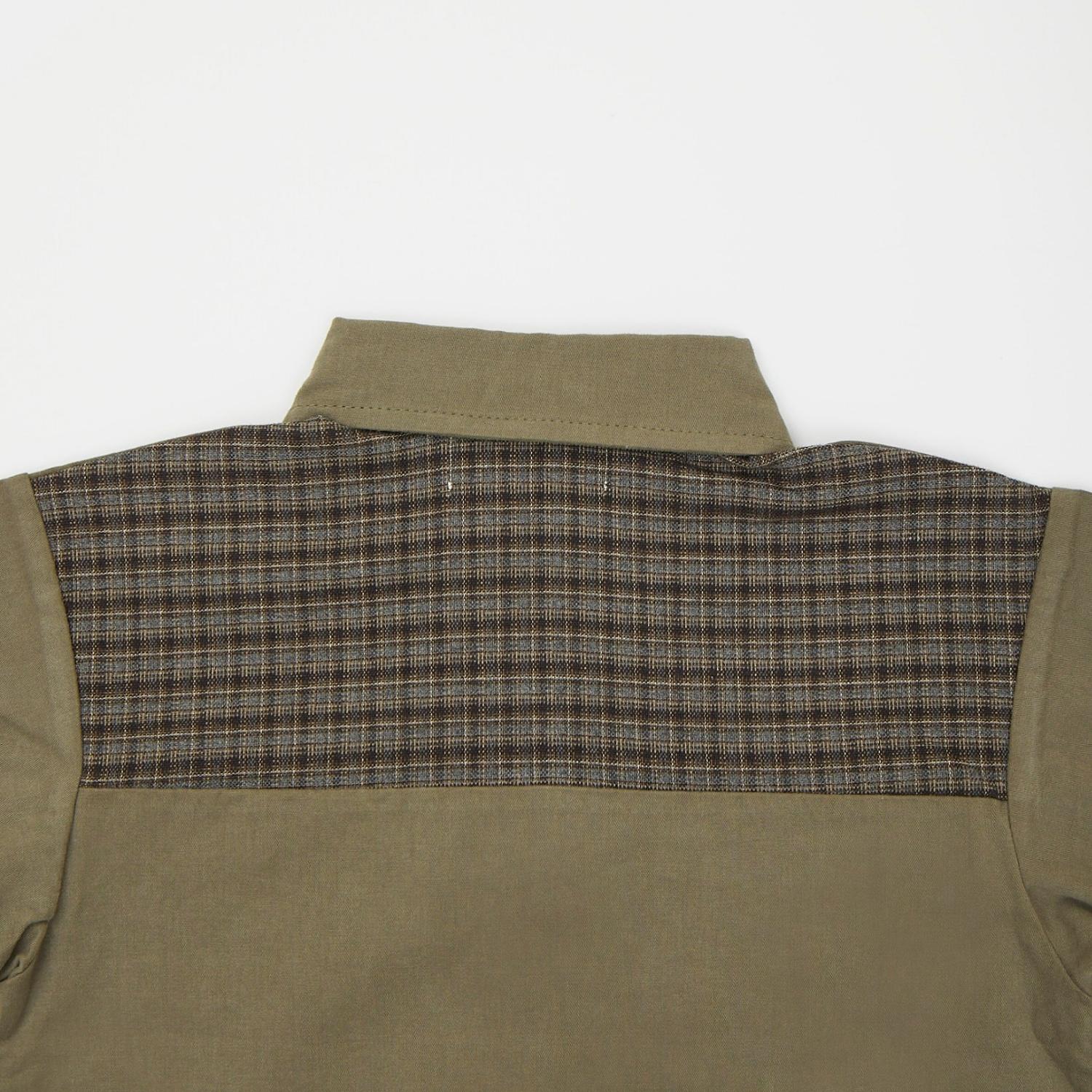 【OUTLET】체크 무늬 포켓 shirt