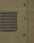 【OUTLET】체크 무늬 포켓 shirt