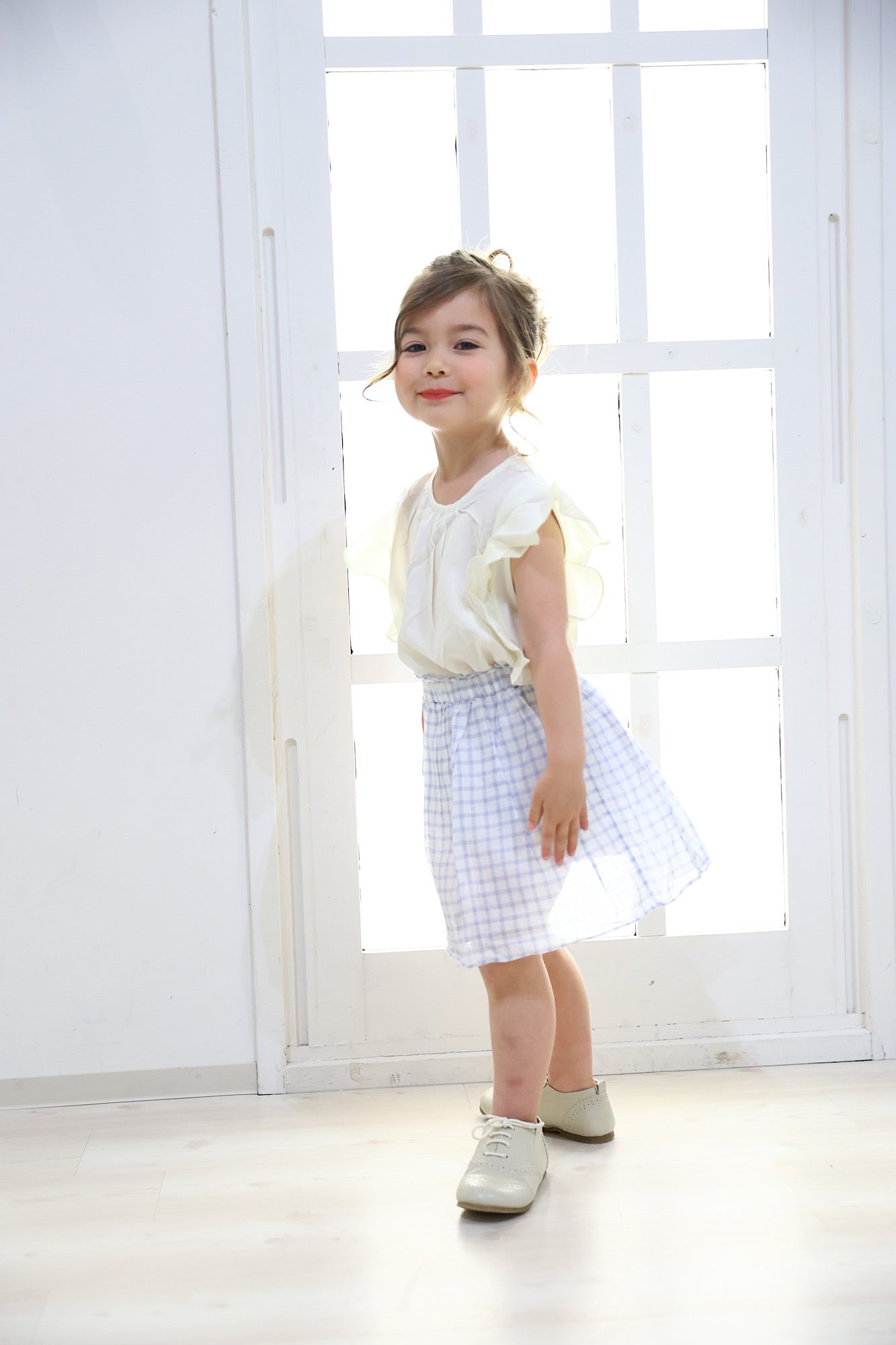 【Outlet】 Frilled sleeve tee