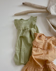 【OUTLET】フラッタースリーブワンピ