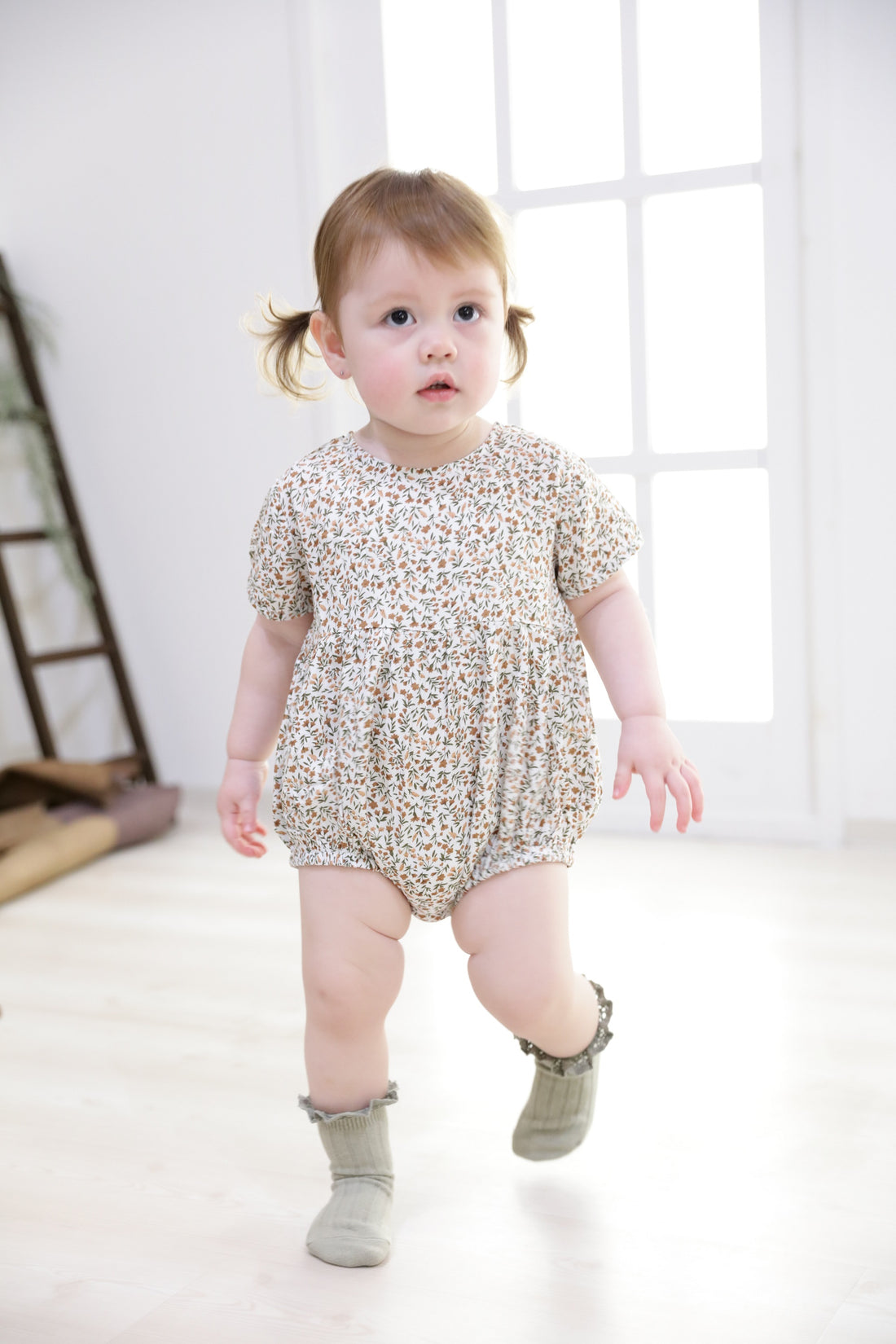 Floral pattern rompers