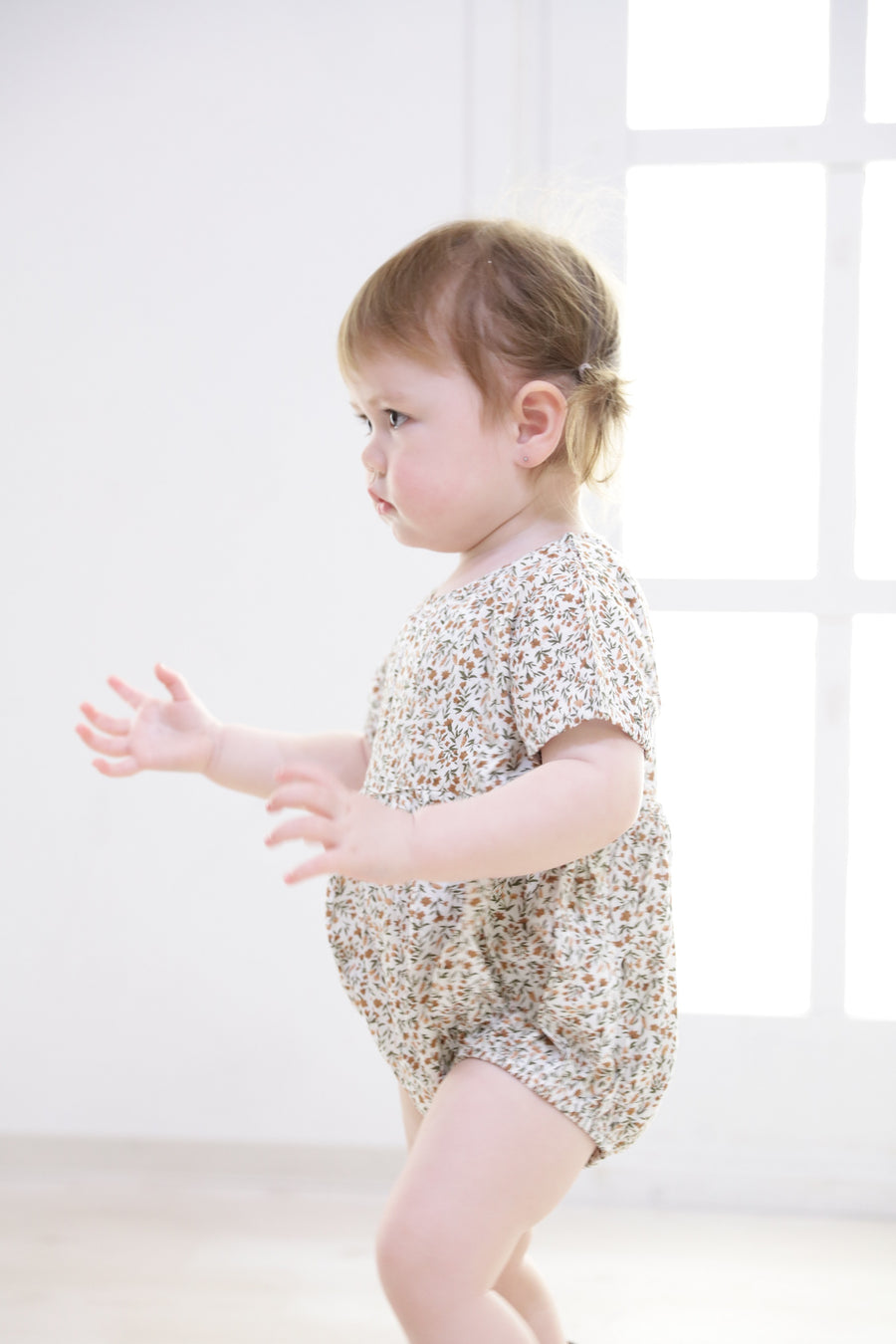 Floral pattern rompers