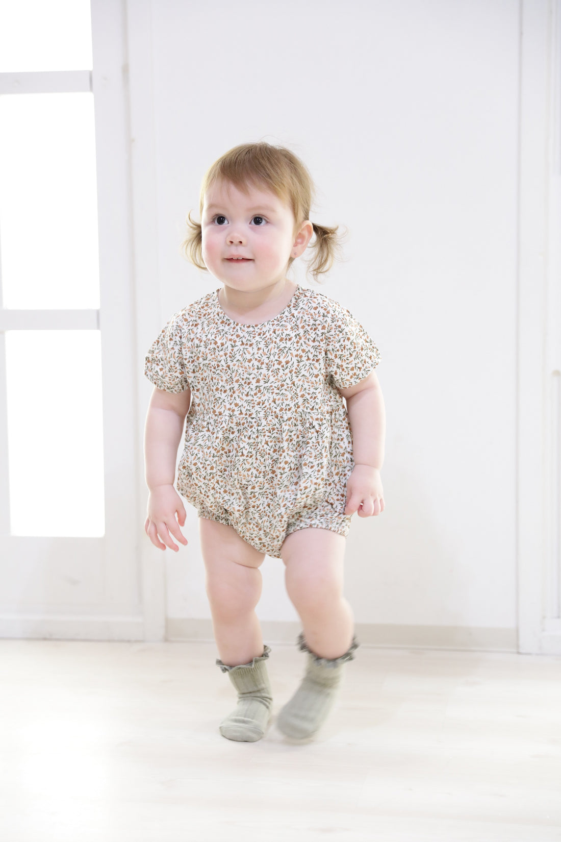Floral pattern rompers