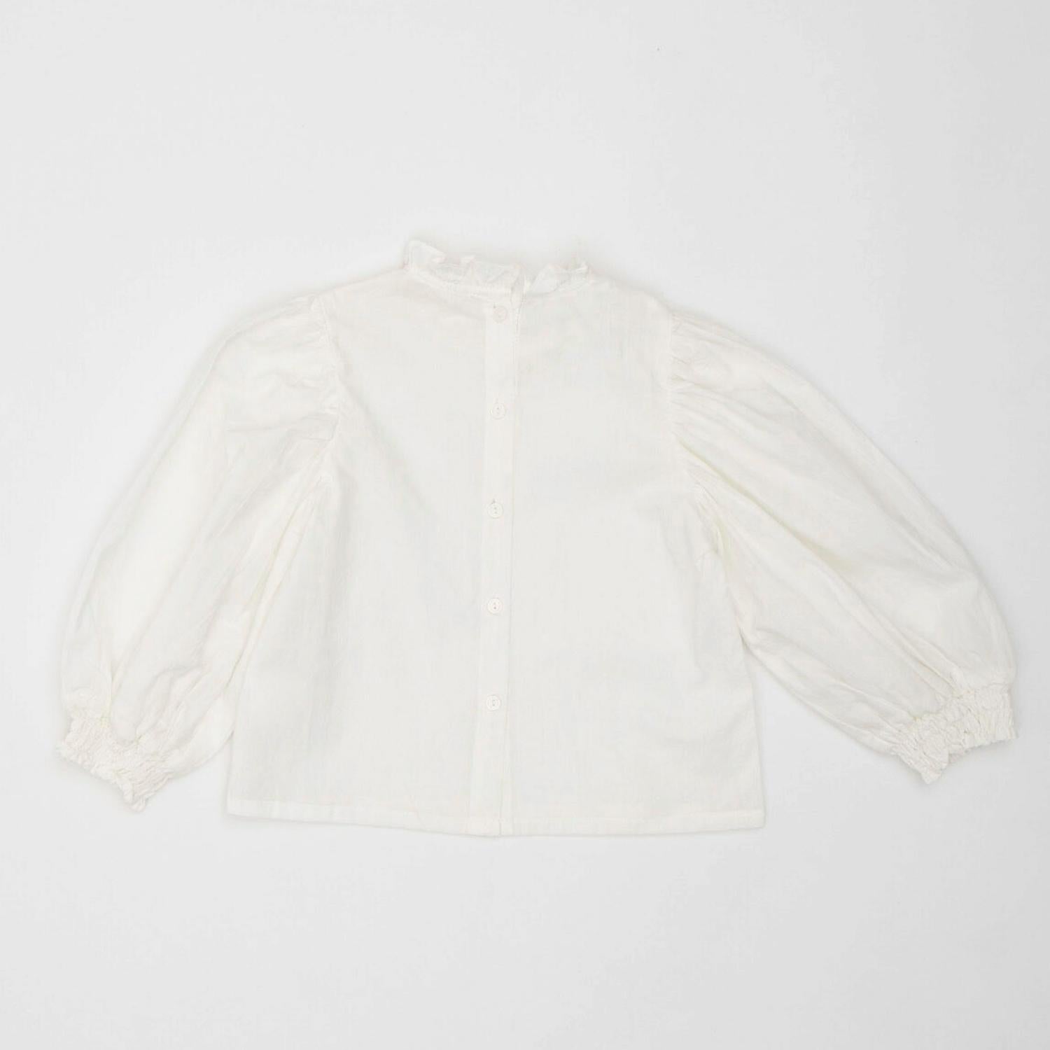 Frill stand blouse