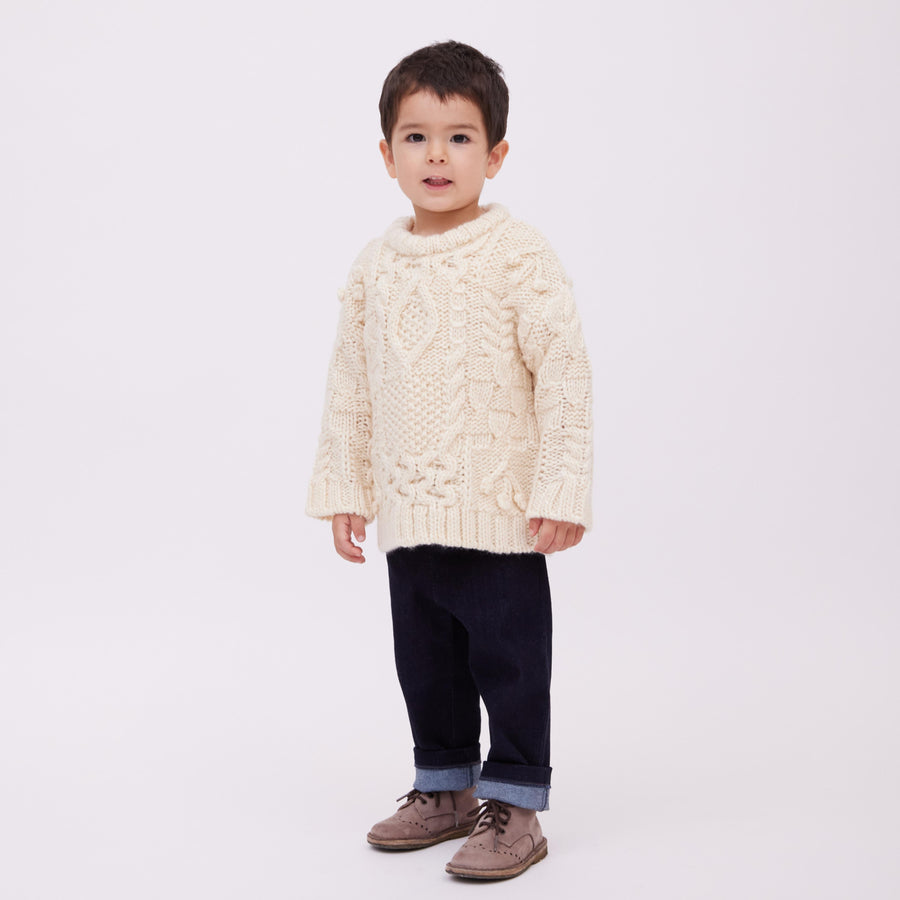 knit T1 white