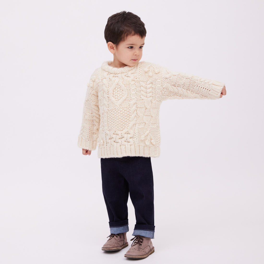 knit T1 white