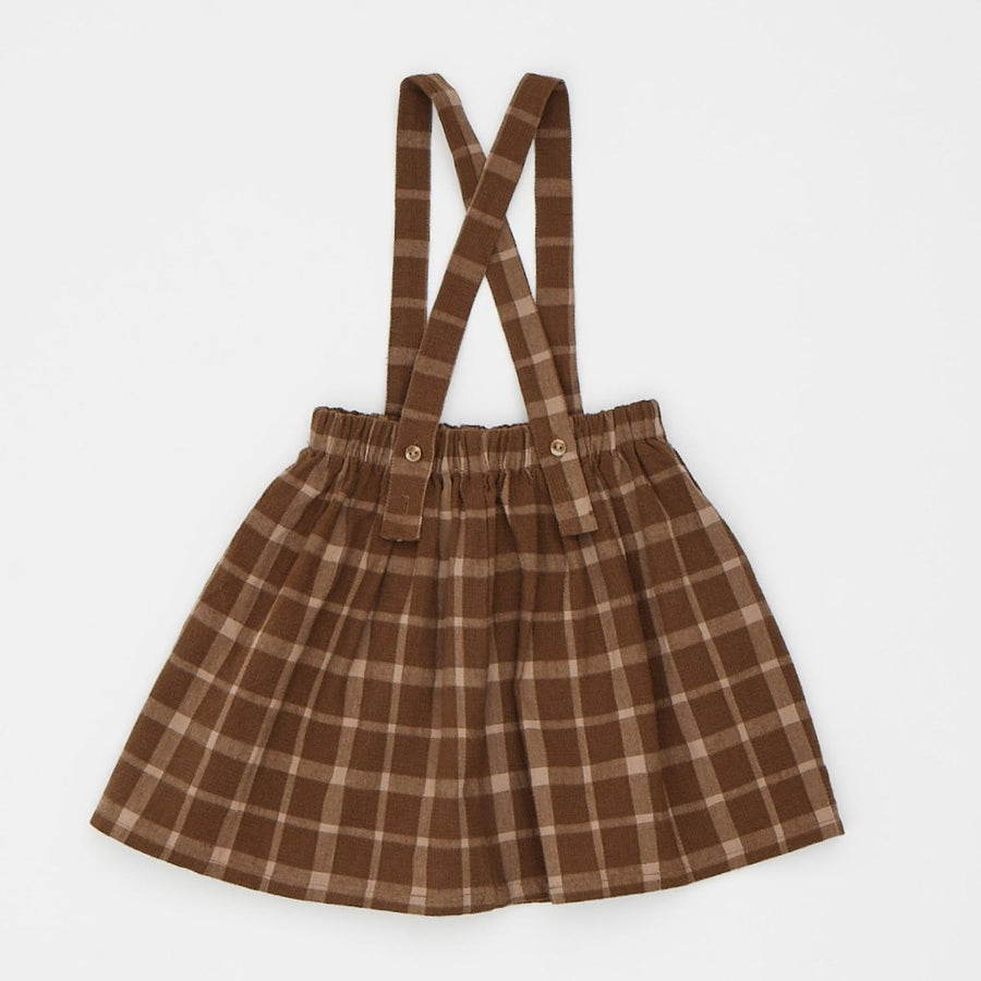Check salopette skirt