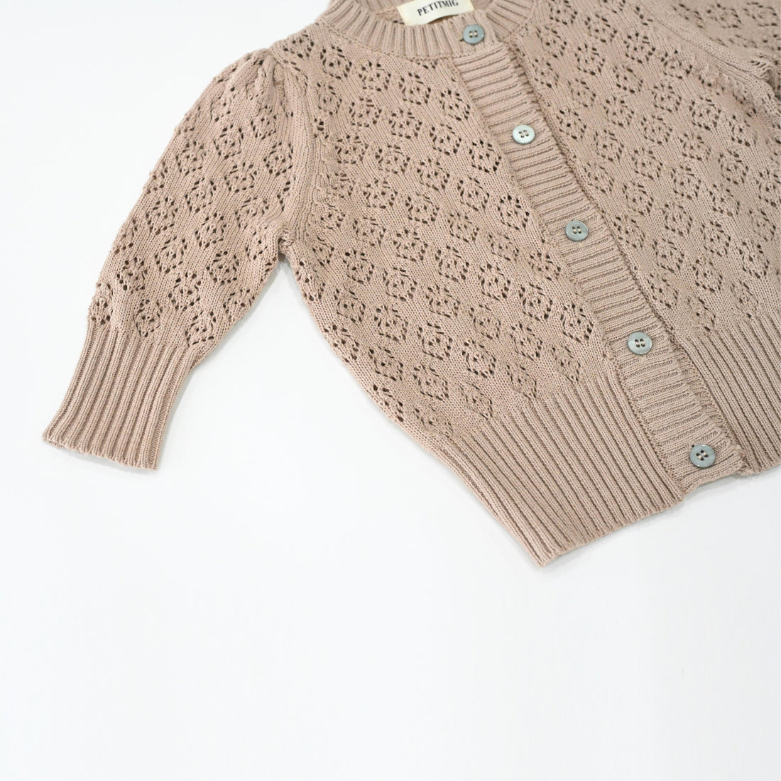 knit E1 cardigan ベージュ