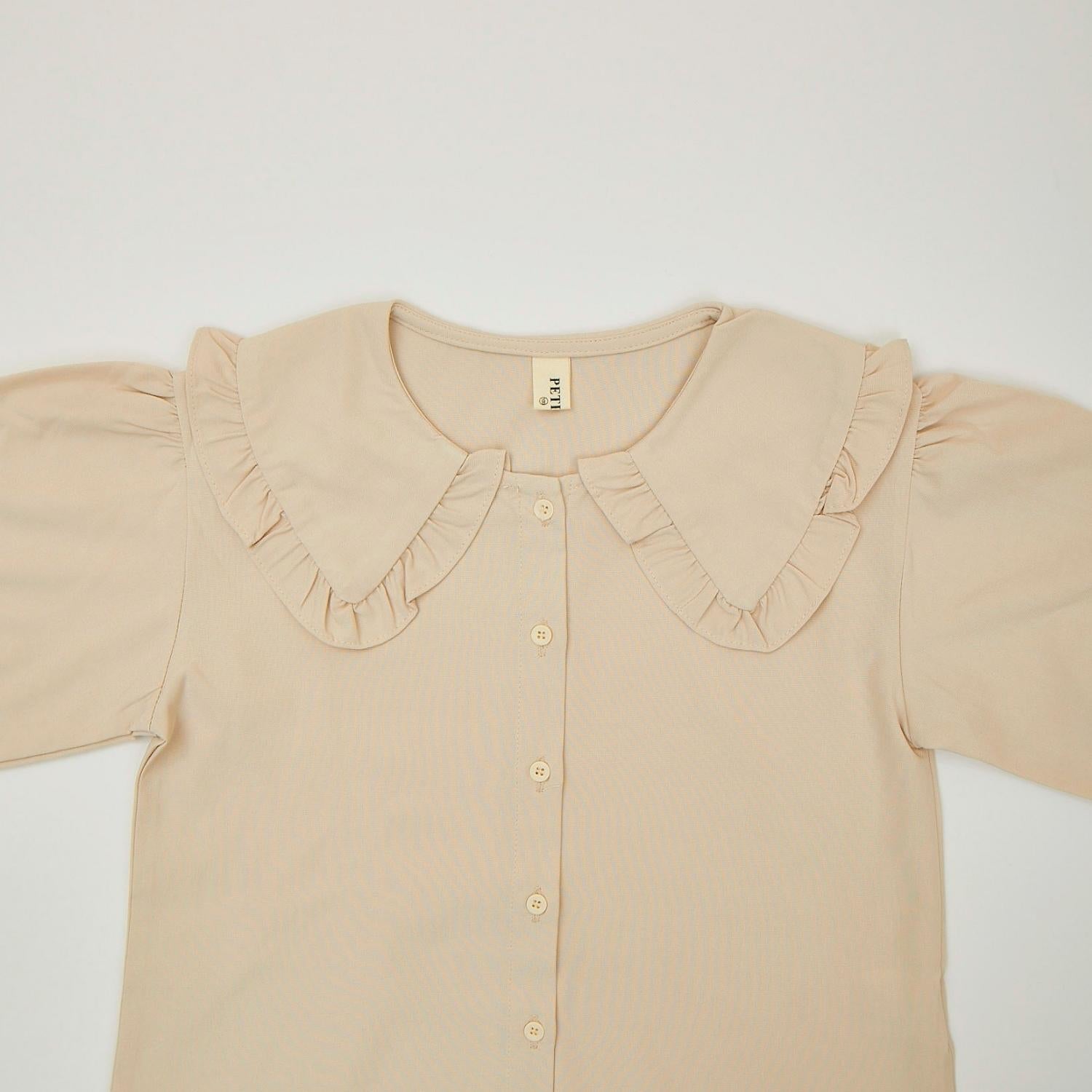 Frill color blouse