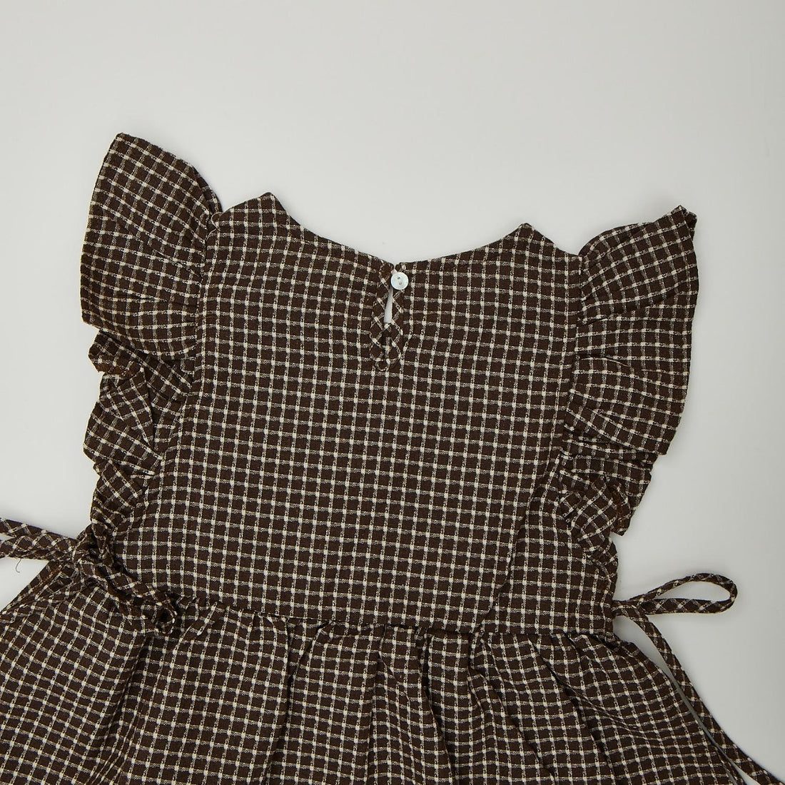Apron check dress