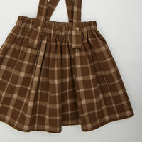 Check salopette skirt