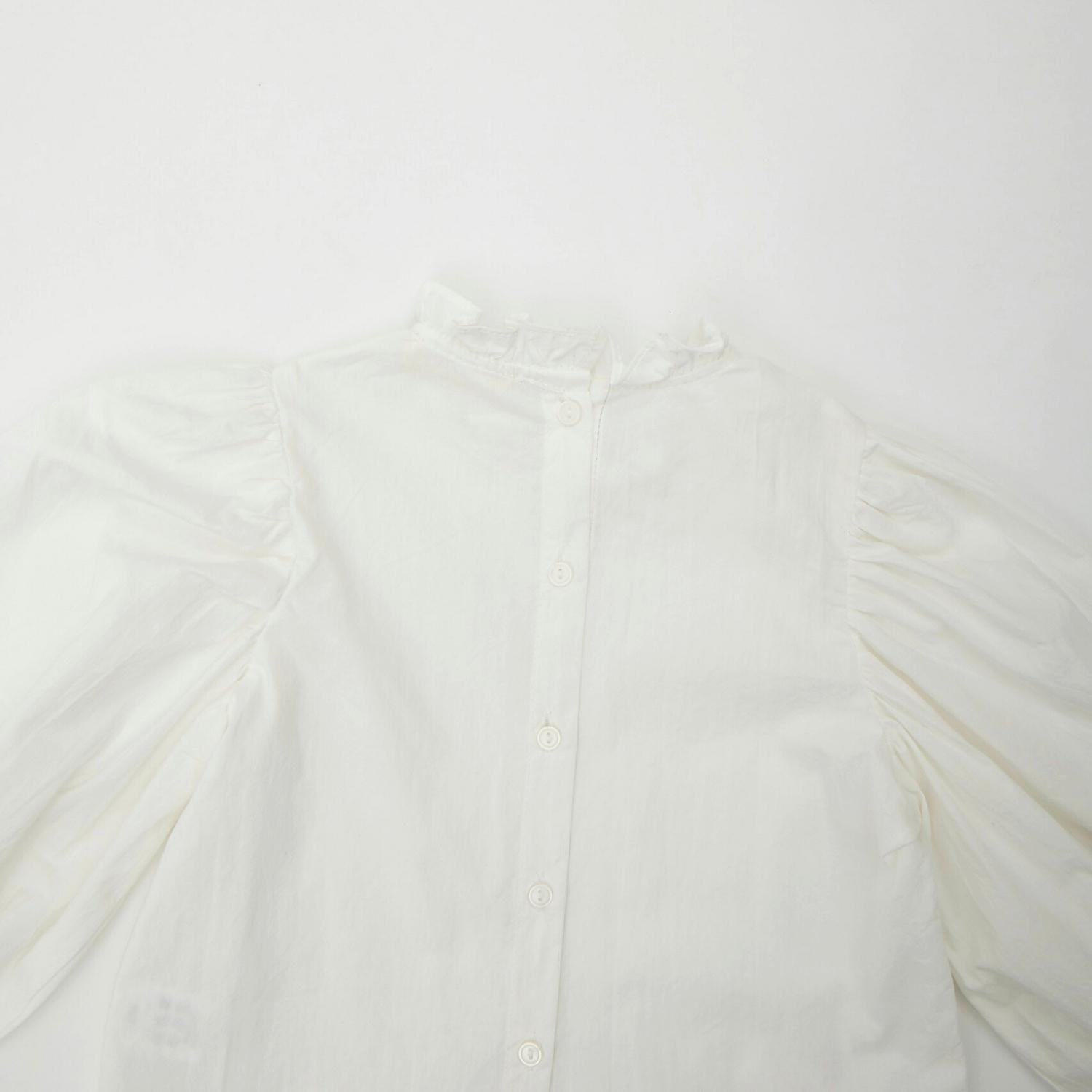 Frill stand blouse