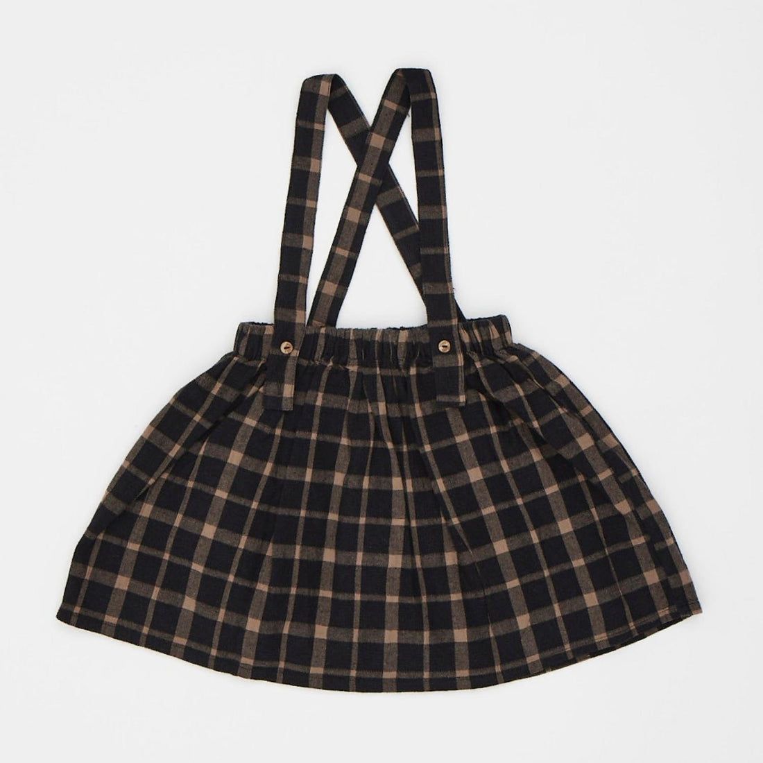 Check salopette skirt