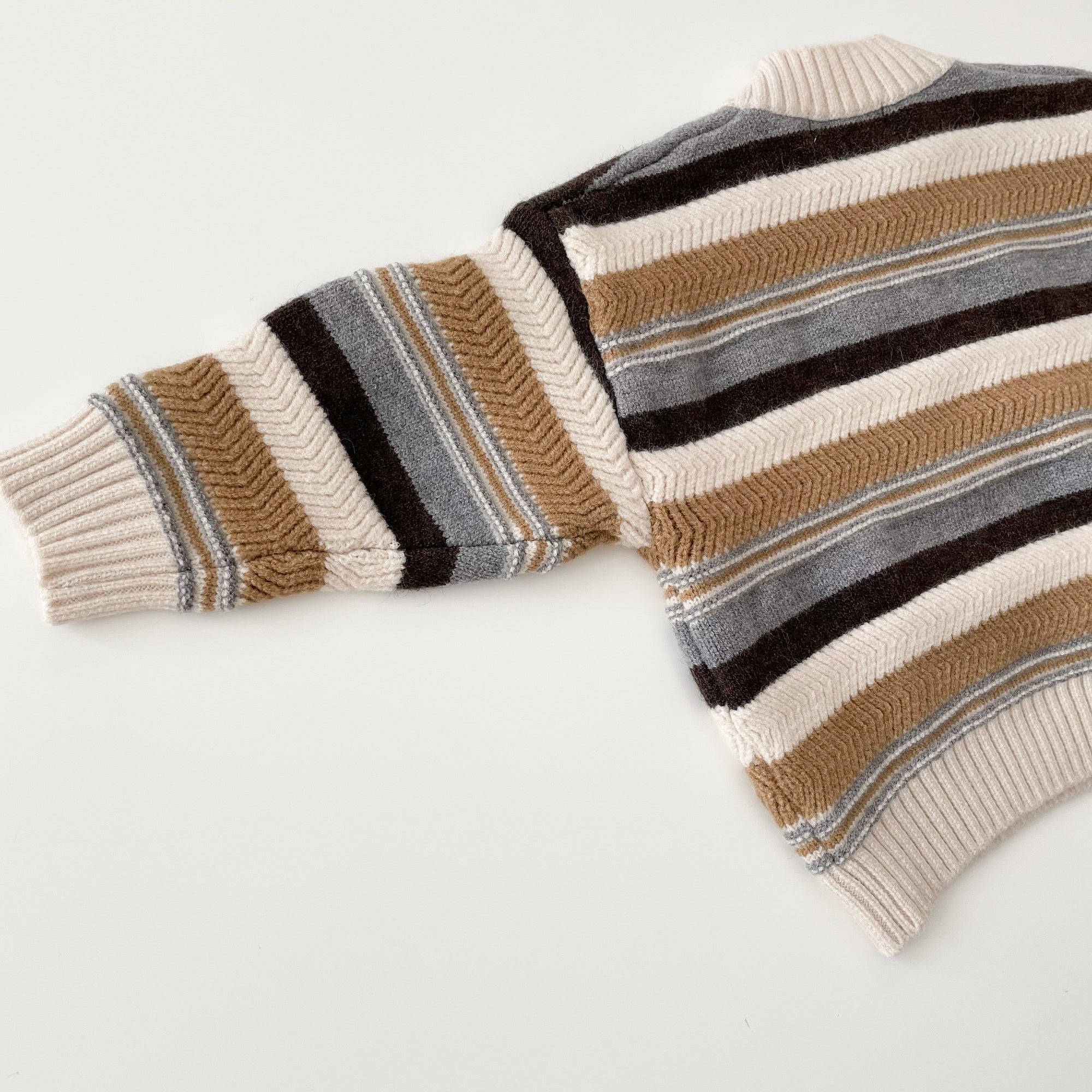 design border knit マルチカラー