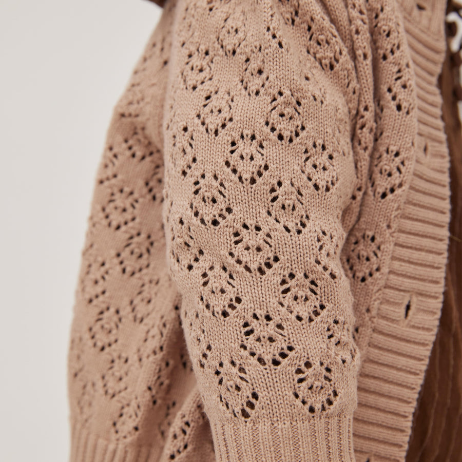 knit E1 cardigan ベージュ