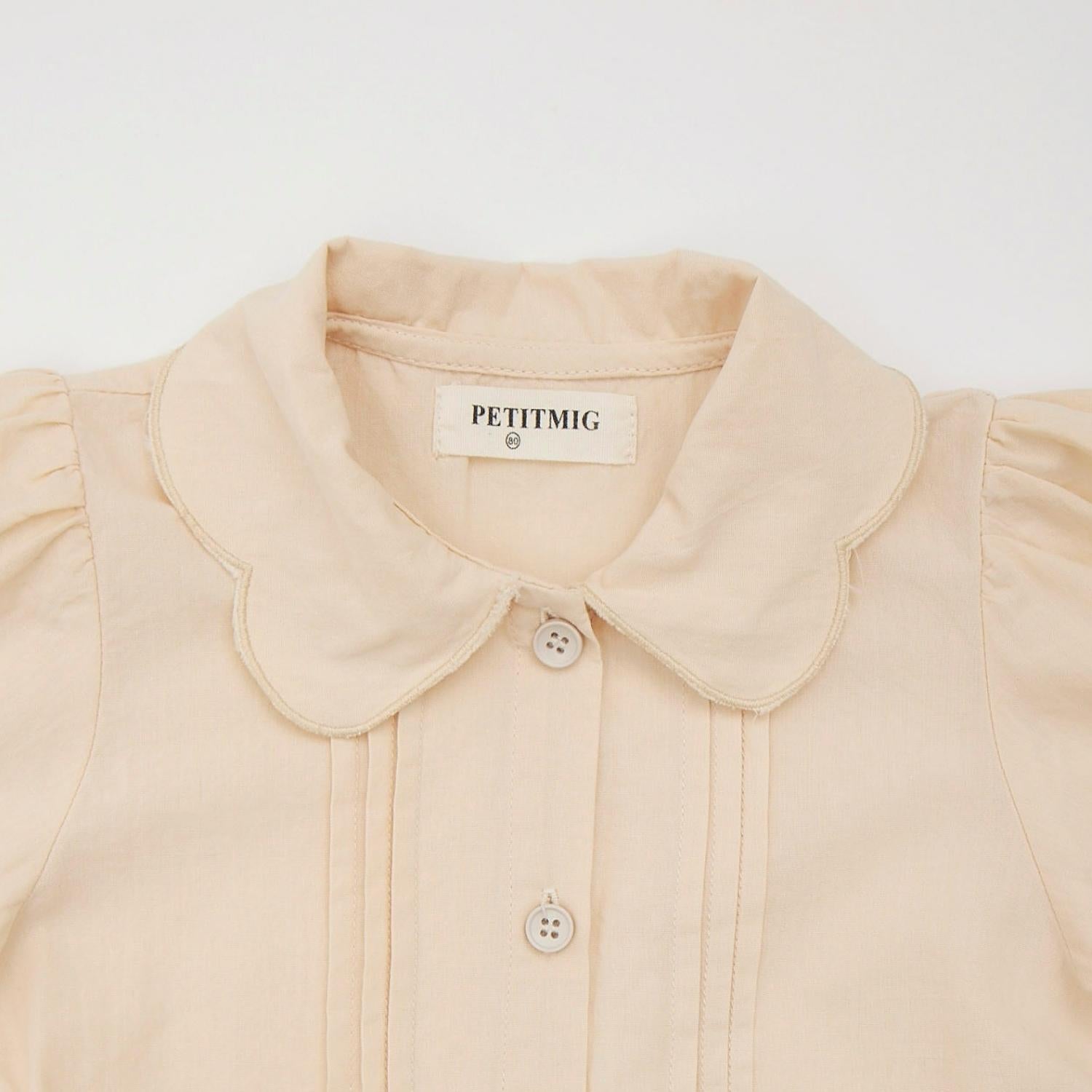 Classical Tuck Puff Sleeve Blouse