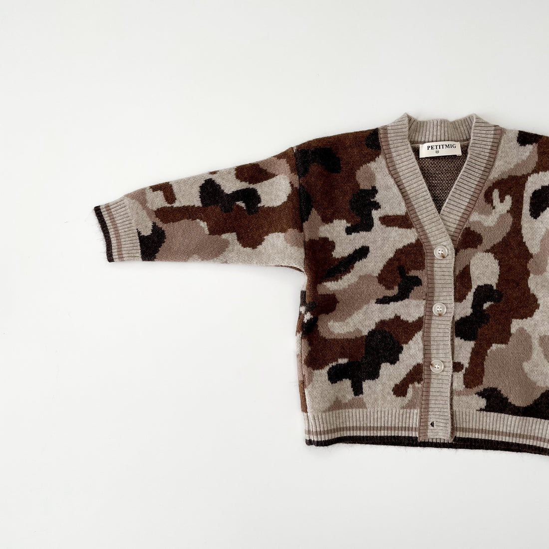 Camo on sale knit cardigan