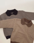 Border knit with collar